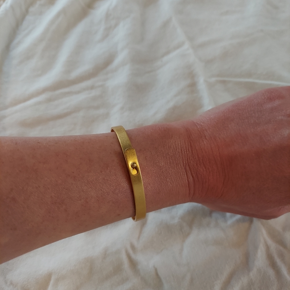 Madewell gold bangle bracelet